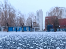 小雪簌簌 北京降雪继续地面见白