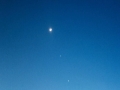 新疆阿克蘇驚現“三星連珠”天文奇觀 美輪美奐