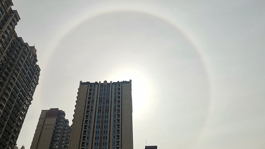  Hengshui, Hebei, now has a halo landscape, which looks like a Ferris wheel