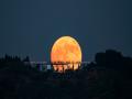  This year's first "super moon" appeared in a group of pictures of Tianyu to enjoy the amazing moment