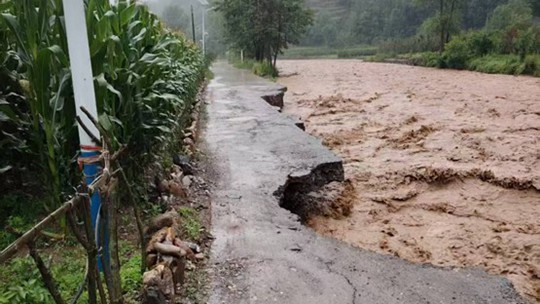  Rainstorm red warning! A group of pictures of heavy rainfall in Longnan, Gansu, directly hit the disaster site