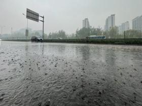 北京中午雨渐起 部分地区雨哗哗