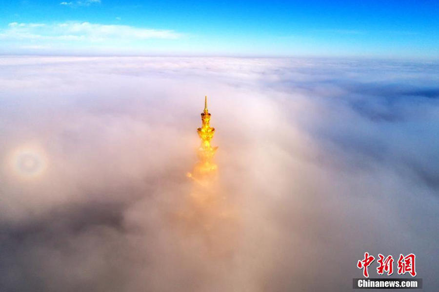 峨眉山金顶佛光再出现-广西高清图片-中国天气网