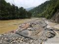 洪水冲垮了道路。灌阳宣传部供图