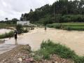 运江镇京岭村委马兰村通往平地村交界桥被淹。（摄影：黄安华）