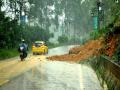张降雨造成昭平走马镇公路塌方（摄影：李春晖）