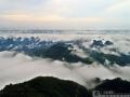河池市罗城仫佬族自治县怀群镇果敢村空中云雾缭绕 （摄影：廖光福）