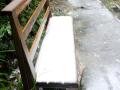 姑婆山景区里被雪覆盖的座椅（摄影：易达仁）