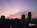 中国天气网广西站讯 9月23日，正值秋分节气，傍晚时分，来宾天空出现美轮美奂的晚霞，绚美如画。（图/苏庆红 文/韦菊）