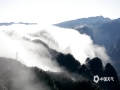 中国天气网广西站讯 今天（5日）清晨，受辐射降温影响，南宁大明山观日山庄最低温度达 -1.4℃，出现雾凇、云瀑美丽景象，还出现了极其难得的佛光。（图文/梁健）