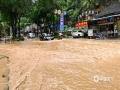 中国天气网广西站讯 8月24日23时至25日06时，凌云县泗城镇至玉洪乡一带遭遇强降雨袭击，大部地区出现中雨到大雨，局部暴雨到大暴雨，最大7小时累积雨量出现在玉洪乡达到187.1毫米。受强降雨影响，在凌云县城引发城市内涝，部分街道积水严重，影响民众出行。（图文/万恒强）