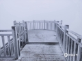 贺州市平桂区明梅山顶现雾凇景观