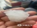中国天气网广西站讯 4月19日15时左右，受对流云团影响，河池市金城江区城区及周边乡镇电闪雷鸣，六甲镇、六圩镇、城区及东江等地先后下起了冰雹和大雨，期间伴随着大风。突如其来的强对流天气不仅让外出的市民猝不及防，冰雹和大风也导致局地大棚棚顶被砸穿，大树倒塌，造成一定损失。（图文/陈丽娜）