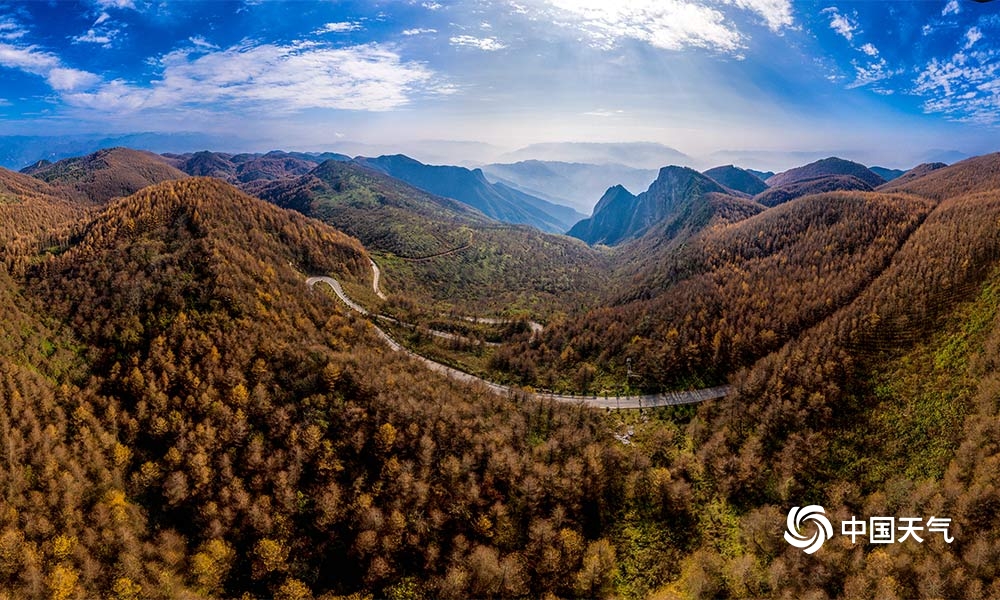 重庆巫山梨子坪层林尽染美如幻