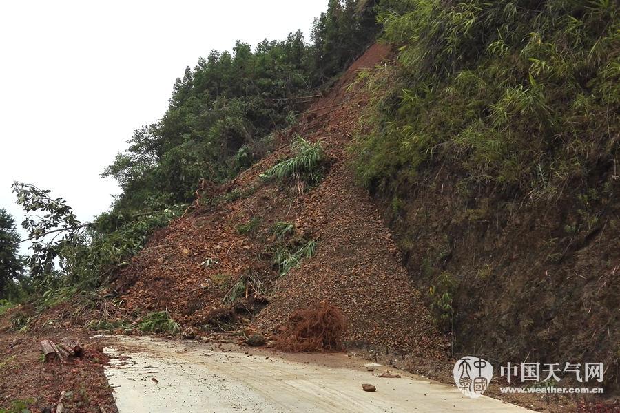 贺州百色强降雨后多地发生山体滑坡 一人死亡 (1/6)