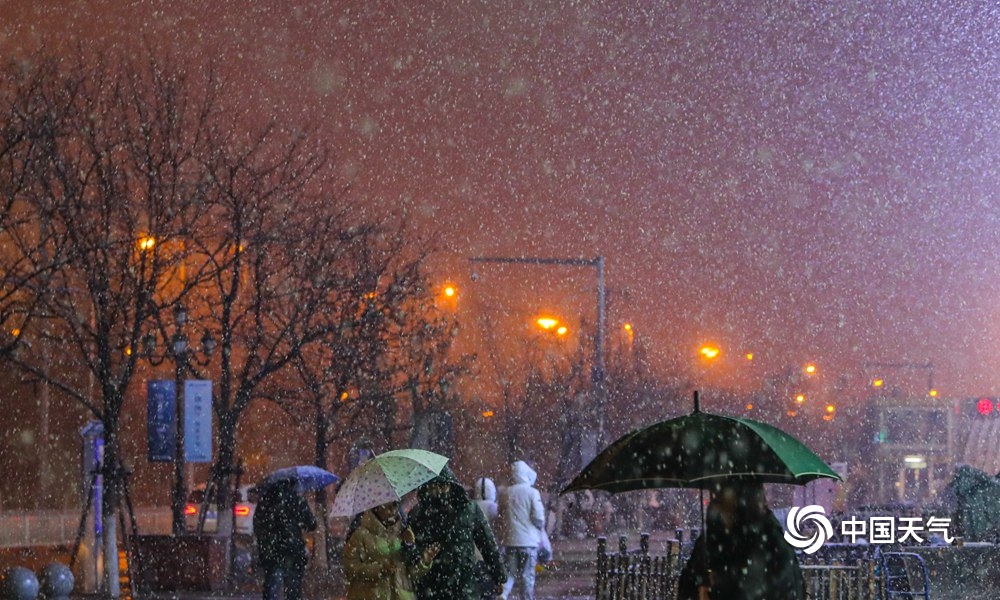 雨雪交加后 辽宁多地道路结冰影响出行(图/文 韩东)